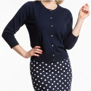 J. Crew Navy Cardigan M